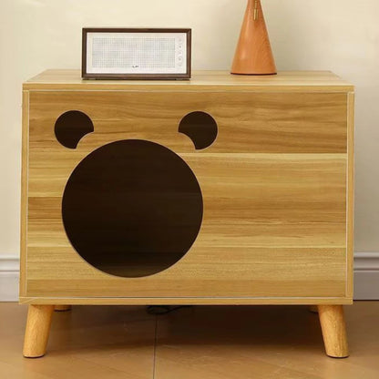Cat Nest Cabinet Simple Modern Bedroom Small Solid Wood Cat Bedside Pet Nest Multifunctional Cat Storage Side Table Cat Bed