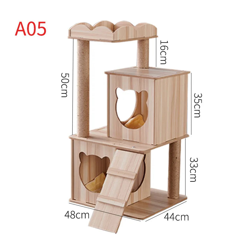 Large Cat Tree For Indoor Tall Tower For Pet Multi-Level For Cats Toys For Cats Grinding Paws Pet Scrapers Scratching Post