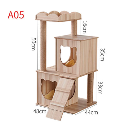 Large Cat Tree For Indoor Tall Tower For Pet Multi-Level For Cats Toys For Cats Grinding Paws Pet Scrapers Scratching Post