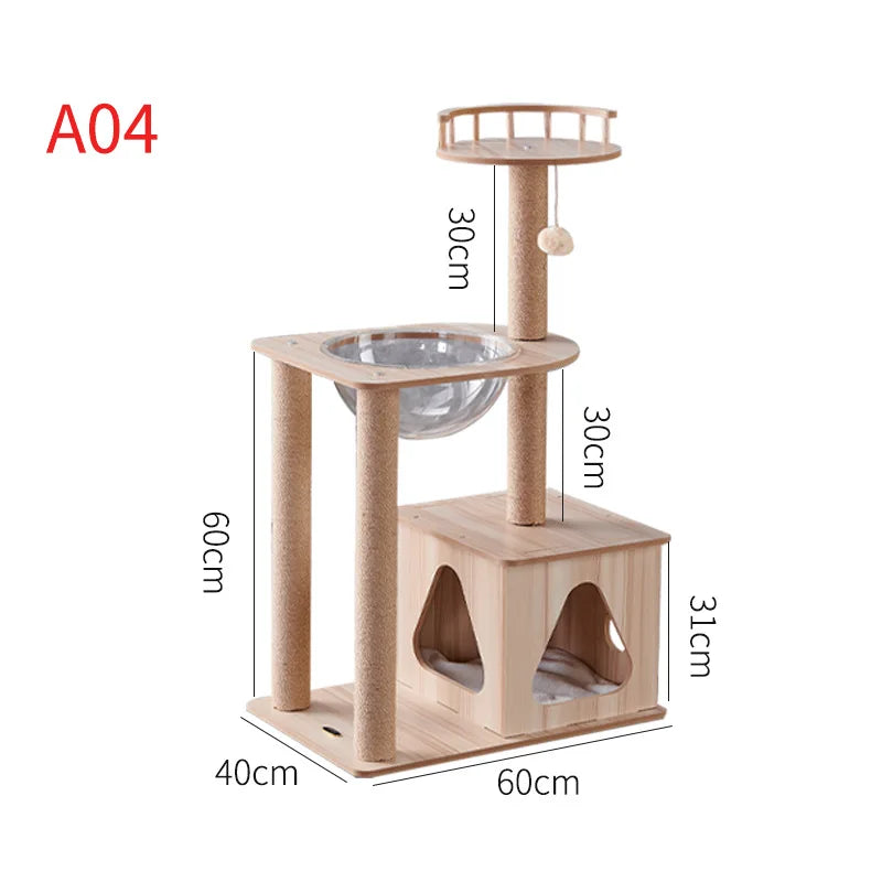 Large Cat Tree For Indoor Tall Tower For Pet Multi-Level For Cats Toys For Cats Grinding Paws Pet Scrapers Scratching Post