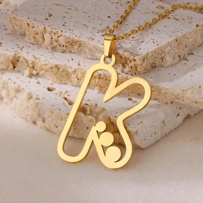 Hollow Letter Necklaces for Women Gold Color Initial Necklace Alphabet Pendant Stainless Steel Party Fashion Jewelry Gift collar