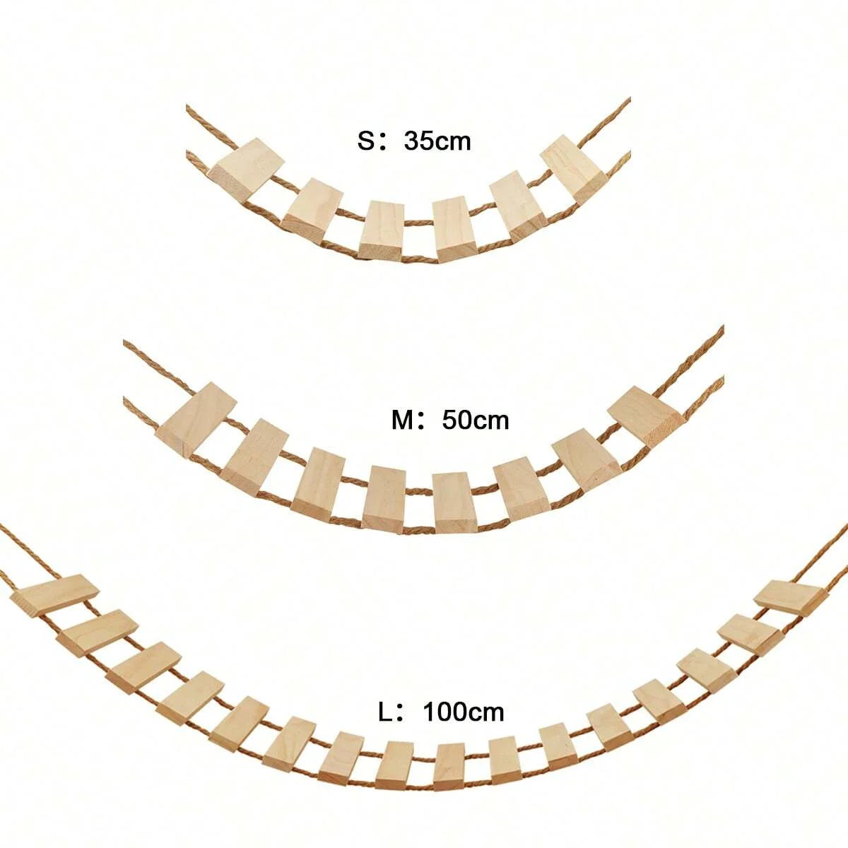 Natural Wood Cat Climbing Ladder Bridge Tree Versatile for Cages Wardrobes Ideal for Playful Kittens Pet Furniture Accessories